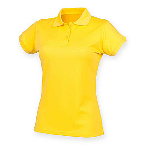 Henbury Ladies Coolplus® Wicking Piqué Polo Shirt - Yellow