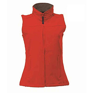 Regatta Ladies Flux Soft Shell Bodywarmer - Classic Red/Seal Grey