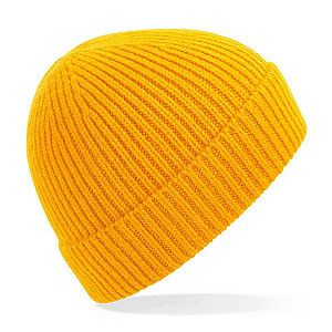 Beechfield Engineered Knit Ribbed Beanie - Sun Yellow